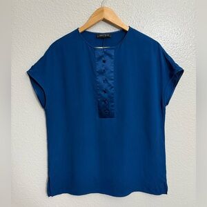 Lafayette 148 New York Silk Drop Sleeve Blouse